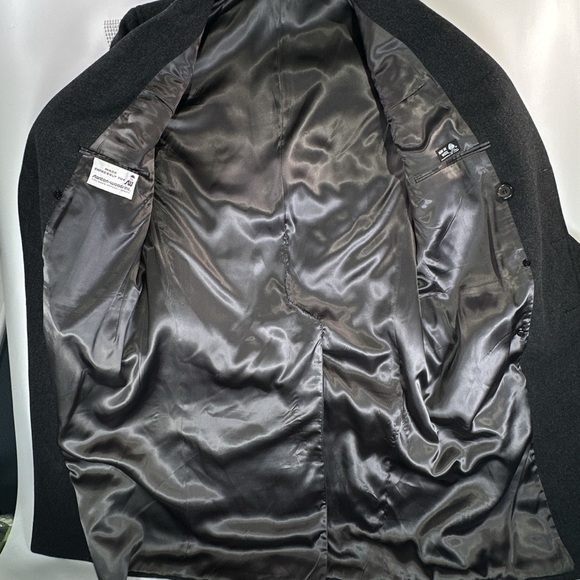 Stanton Wood USA Made Wool Overcoat Double Breasted Mens Large - Picture 7 of 16